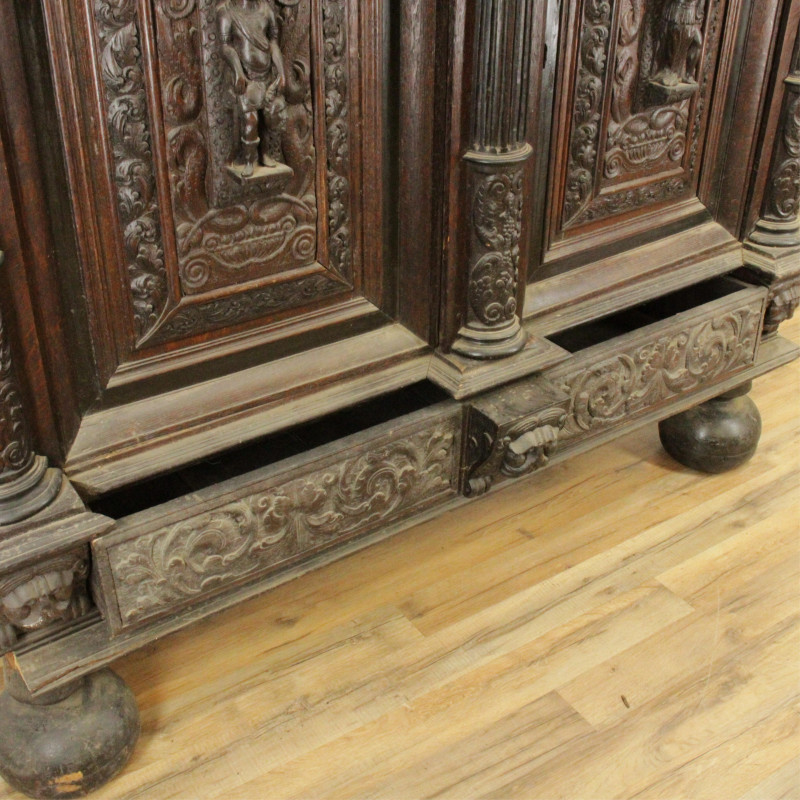 Dutch Baroque Oak Cabinet Late 17th C