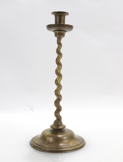Image for Lot Louis C Tiffany Furnaces Inc Bronze Candleholder