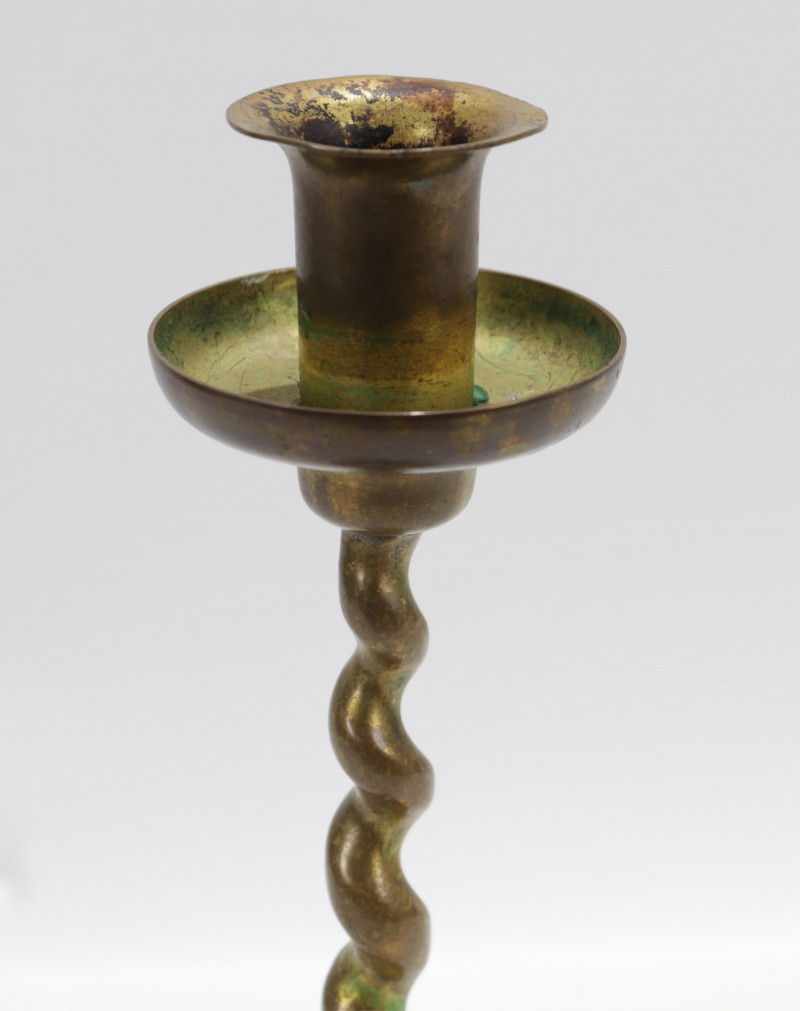 Louis C Tiffany Furnaces Inc Bronze Candleholder