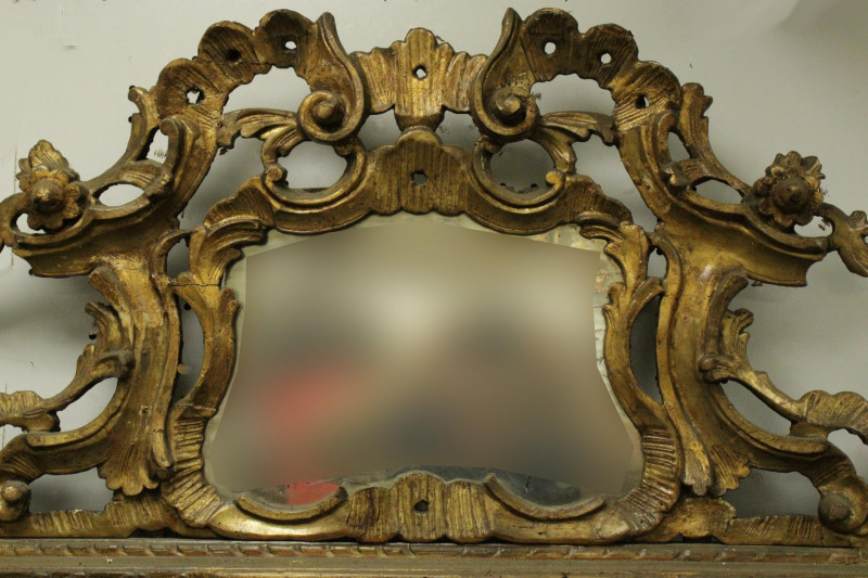 Italian Rococo Giltwood Mirror 18th C