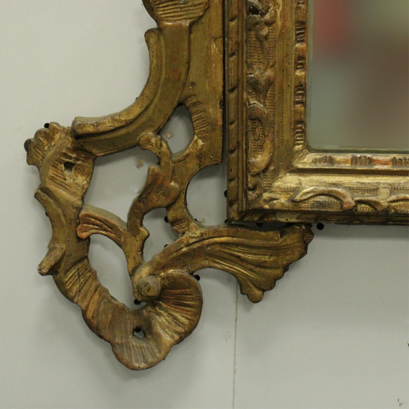 Italian Rococo Giltwood Mirror 18th C