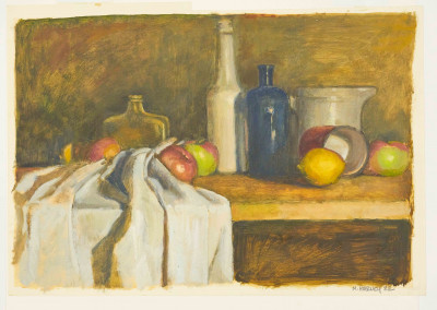 Unknown Artist - Untitled (Still Life with Glass Bottles)