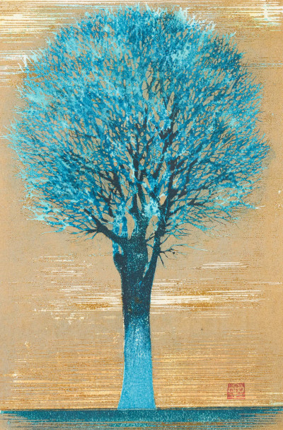 Image for Lot Joichi Hoshi - Tree In Evening