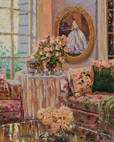 H. Gordon Wang - Roses by the Window