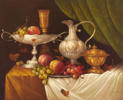 József Molnár - Still life with Fruit