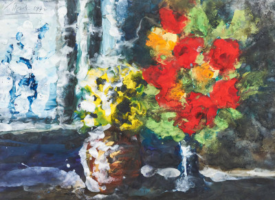 Image for Lot Karl Stark - Flowers At The Window