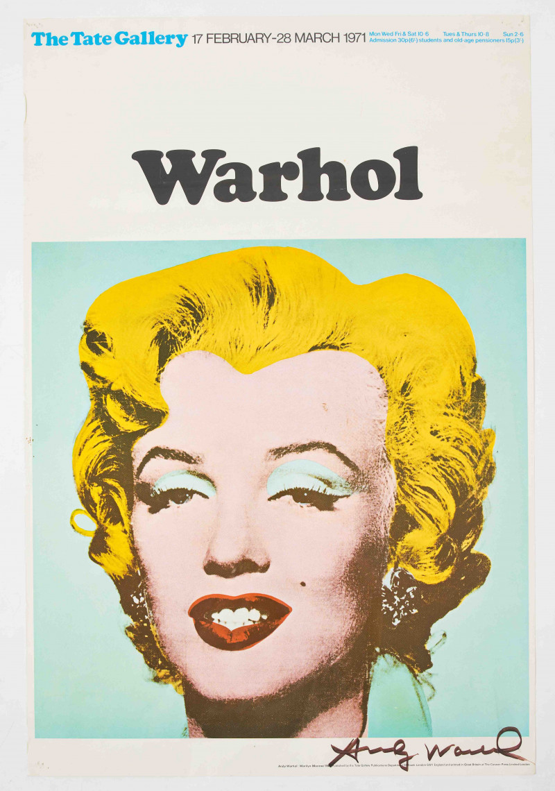 Andy Warhol The Tate Gallery 1971 poster