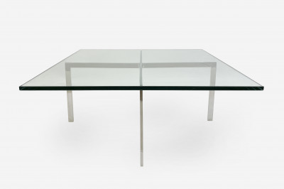 Image for Lot Mies van der Rohe for Knoll, Barcelona table