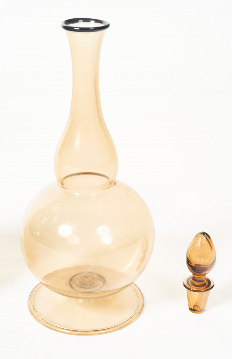 Venini, pitcher and decanter with stopper