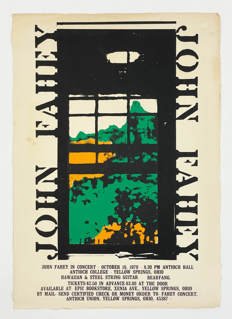 Unknown Artist - John Fahey Concert Poster