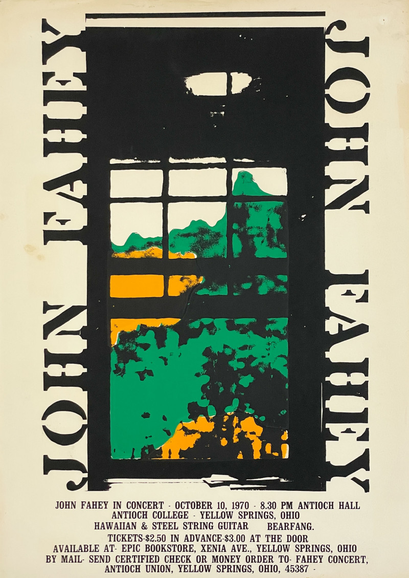 Unknown Artist - John Fahey Concert Poster