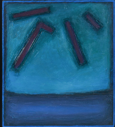 Unknown Artist - Group of Compositions in Blue