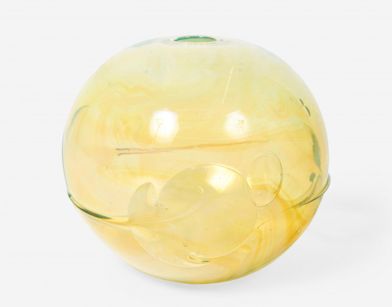 Paedra Bramhall - Glass Orb in Yellow