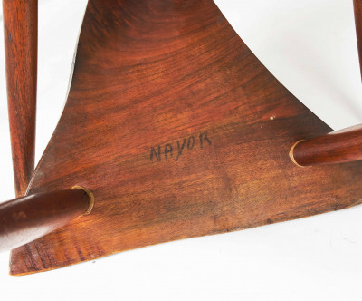George Nakashima - Amoeba nesting tables, two sets of three