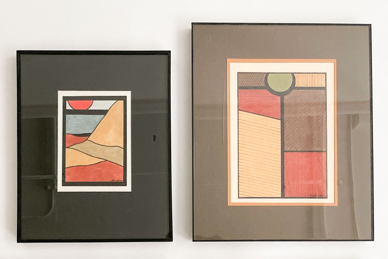 Gail Cottingham - Group of 4 Geometric Compositions