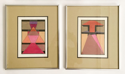 Gail Cottingham - Group of 4 Geometric Compositions