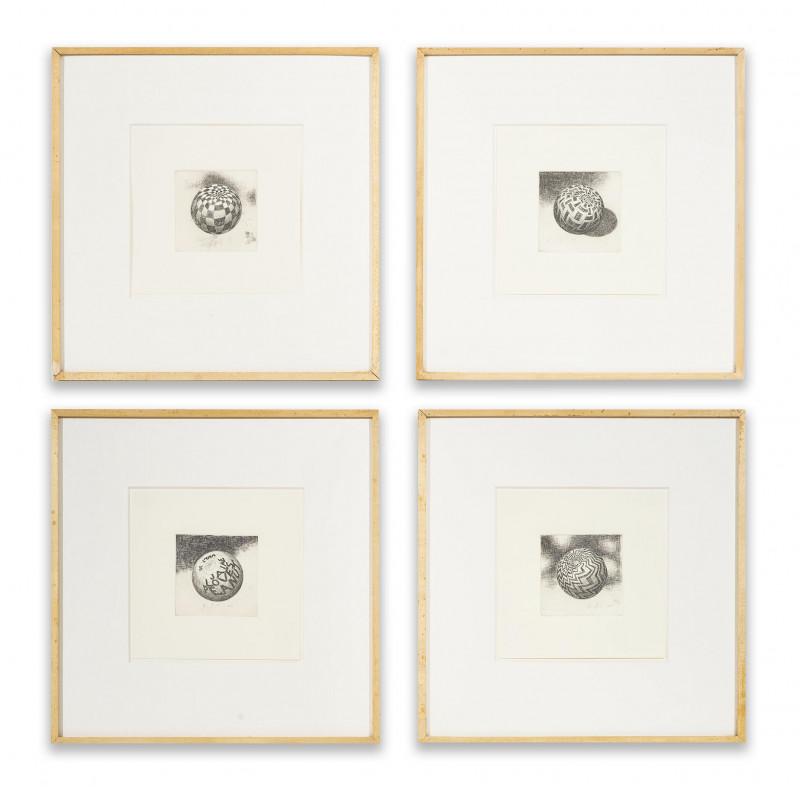 Peter Schuyff - Untitled (Four Plates)