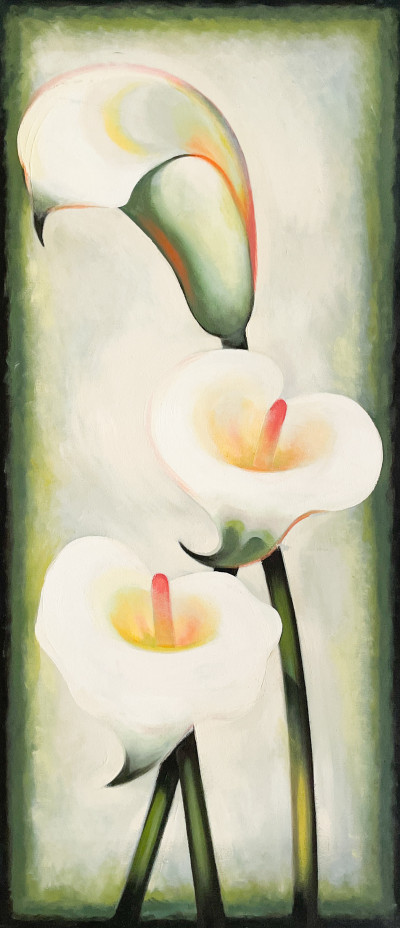Image for Lot Lowell Nesbitt - Three White Calla Lilies