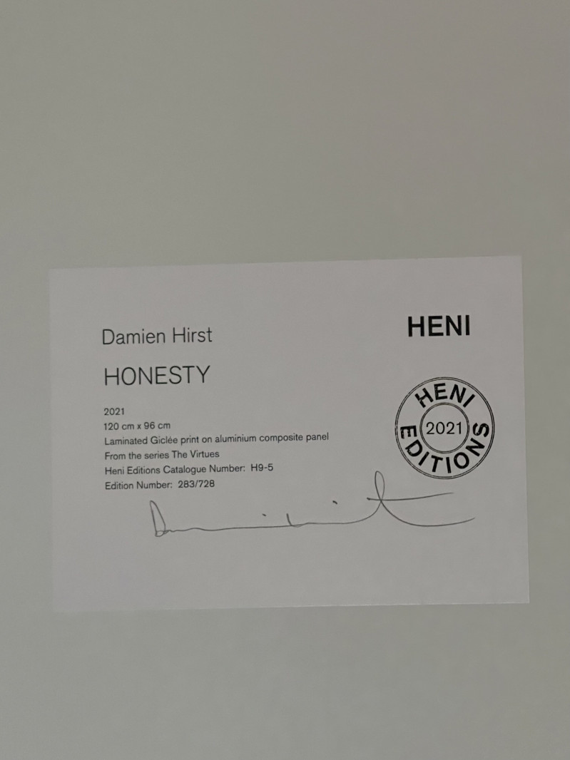 Damien Hirst Honesty (The Virtues H95)