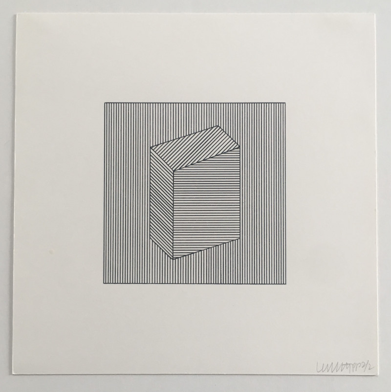 Sol Lewitt Twelve Forms Derived from a Cube Plate 22