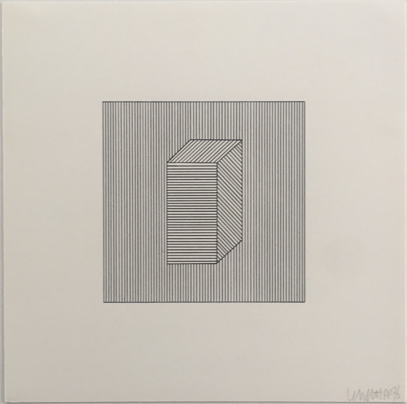 Sol Lewitt Twelve Forms Derived From a Cube Plate 28