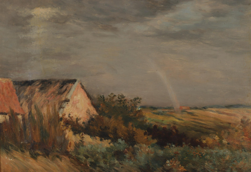 Jean Charles Cazin, Rainbow Landscape, O/C