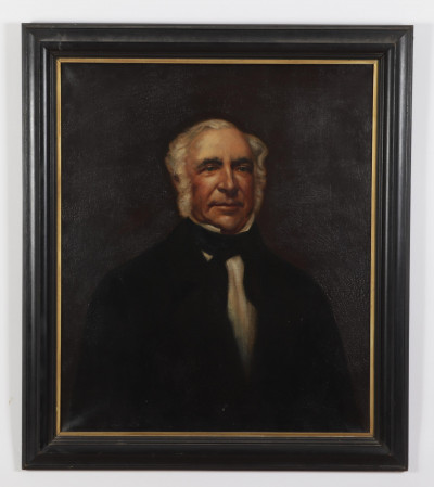 Am. School, 19th C., Portrait of a Gentleman, O/C
