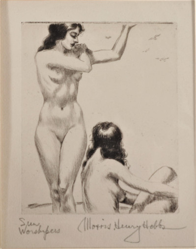 Morris Henry Hobbs, Sun Worshipers, etching, other