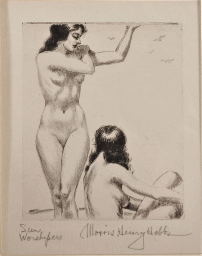 Morris Henry Hobbs, Sun Worshipers, etching, other
