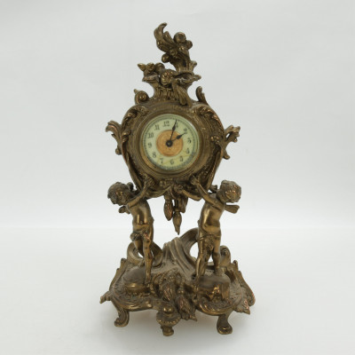 Seth Thomas Brass Clock & Figural Clock