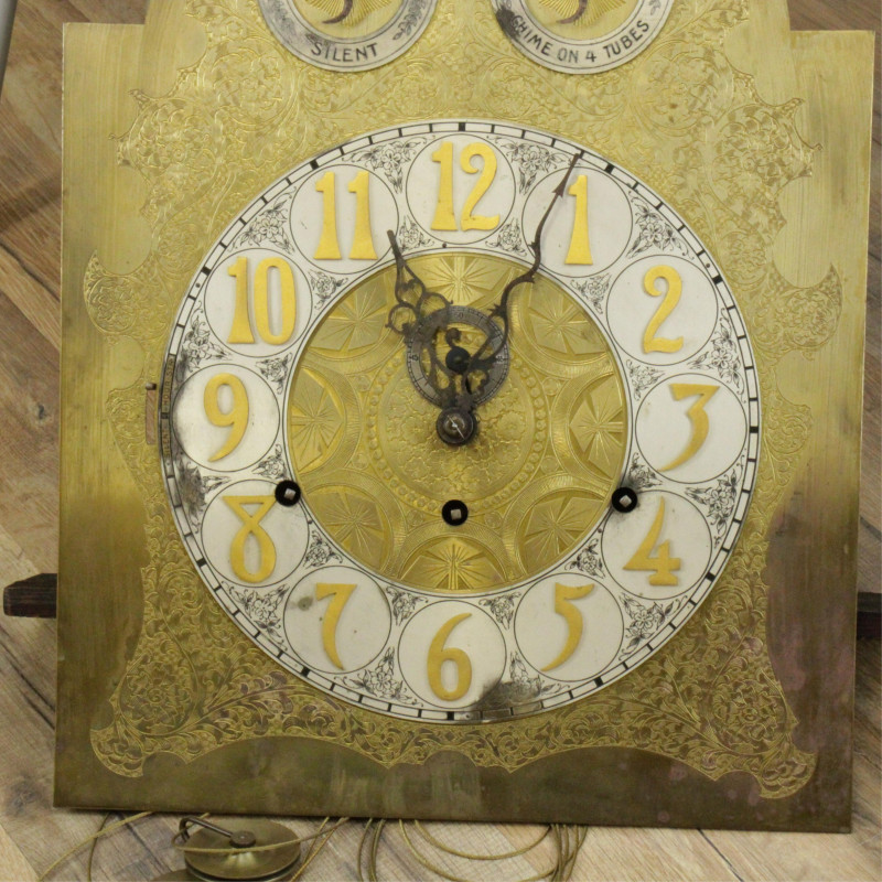 English Victorian Mahogany Tallcase Clock