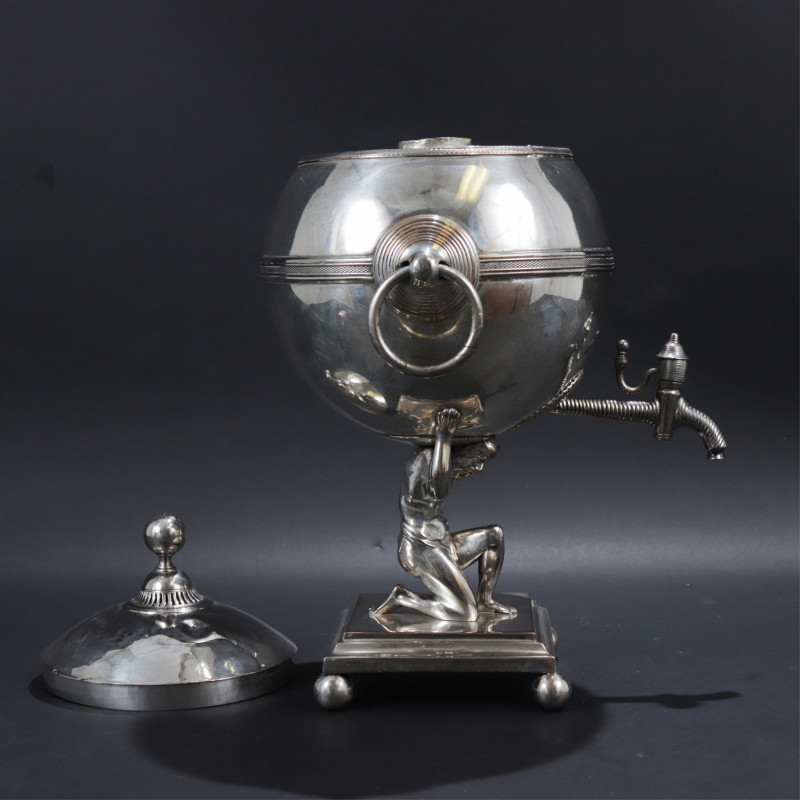 Victorian Silverplate Hot Water Urn, 19th C