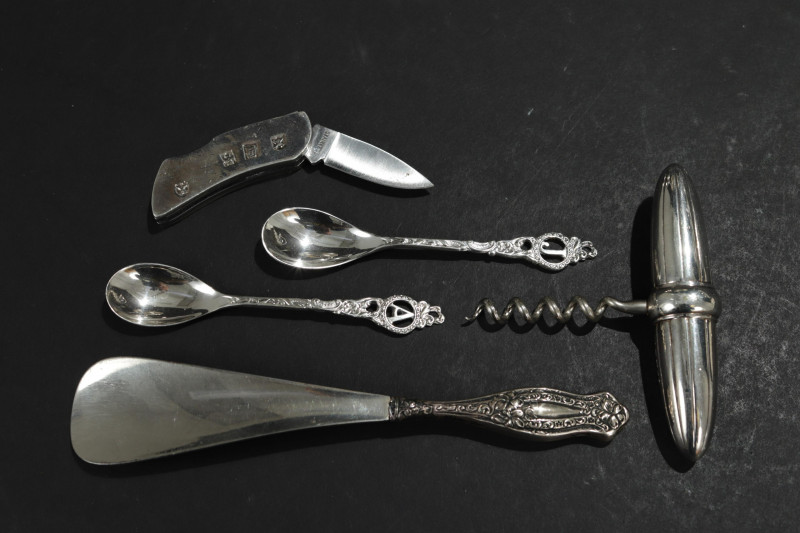Group of Sterling Silver Utensils & Tableware