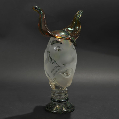 Murano Glass Two Faced Figure