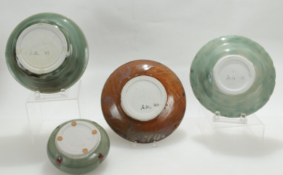 Contemporary Ceramic Bowls, Vase and Plates