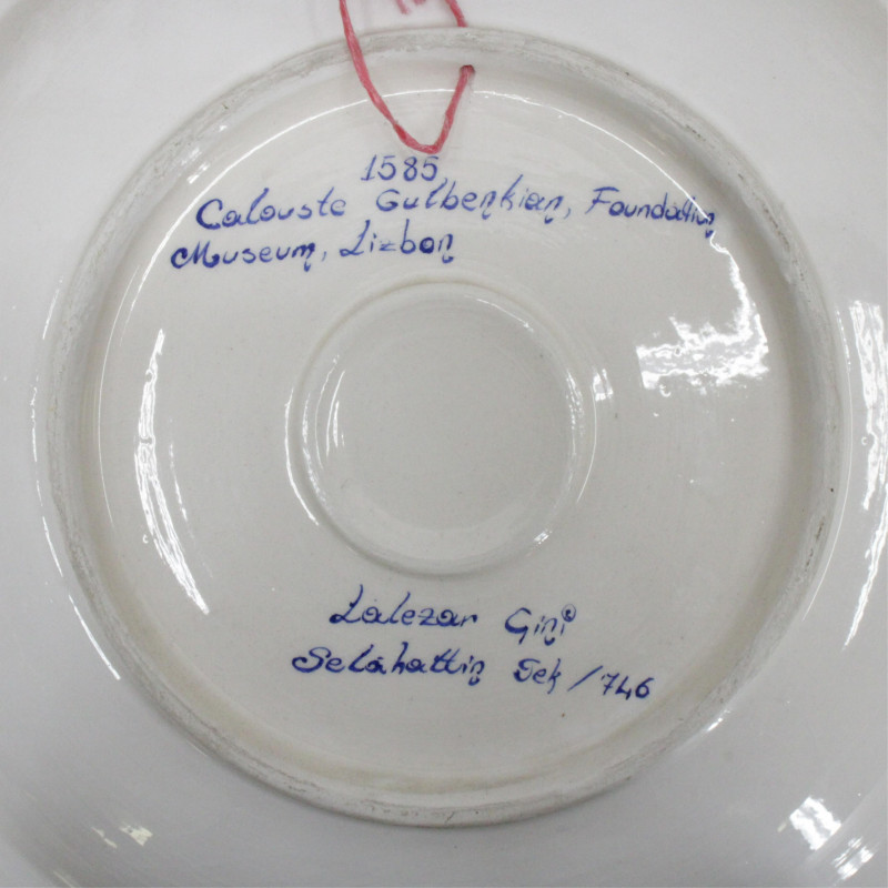 5 Turkish Ceramic Plates and Covered Jar