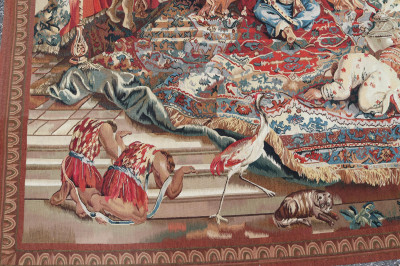 Beauvais Style Tapestry, Stark, Orientalist Scene