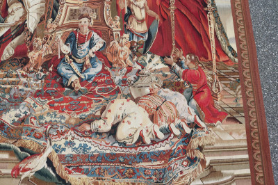 Beauvais Style Tapestry, Stark, Orientalist Scene
