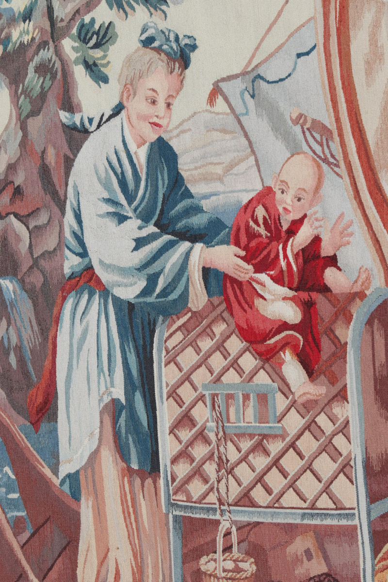 Beauvais Style Tapestry by Stark, Oriental Scene