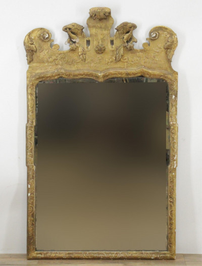 George II Giltwood & Composition Mirror, 18th C.