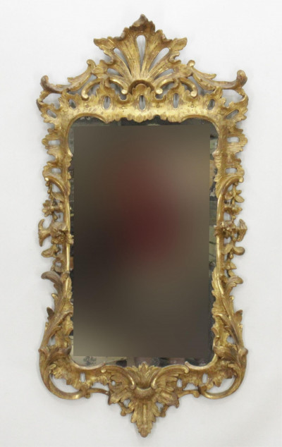 Image for Lot George III Giltwood Mirror, 18th C.