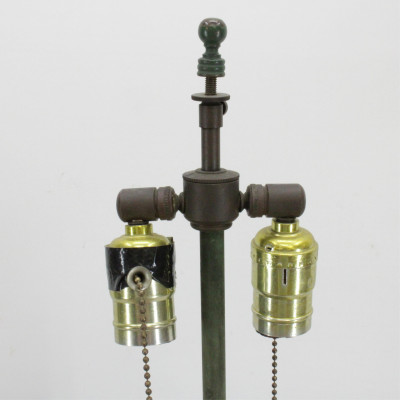Victorian Tole Peinte Canister Lamp