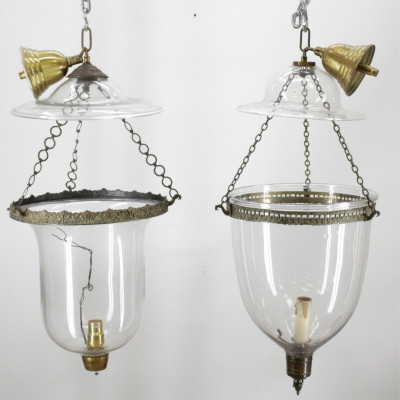 2 Victorian Parish Hadley Lanterns, 19th C.