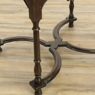 Dutch Baroque Oak Side Table, Late 17th C.