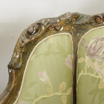 Pair Louis XVI Style Bergere Chairs