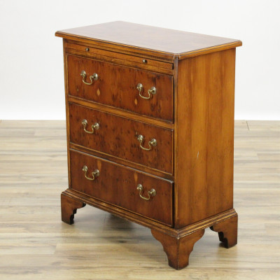 Image for Lot George II Style Yew Wood Bachelors Chest
