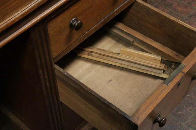 Antique English Mahogany Roll Top Desk