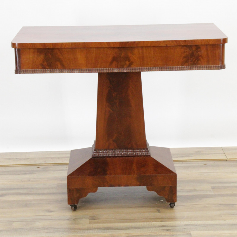 American Classical Mahogany Table, 19th C.