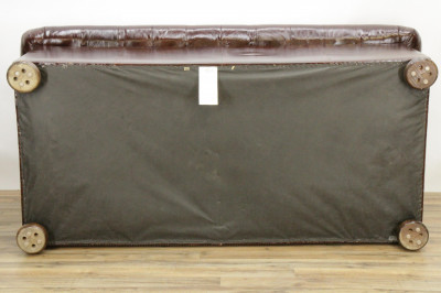 Shafer Bros. Leather Chesterfield Loveseat
