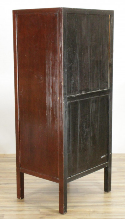 Chinese Painted Hardwood Armoire